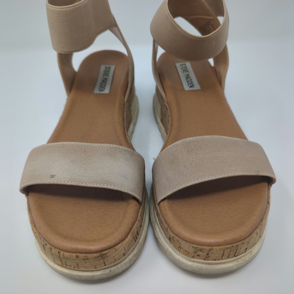 Steve Madden Nude/Tan Espadrilles Strap Womens Size 8 - Picture 3 of 8